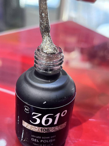 لاکژل 15میل برند 361درجه شماره 108