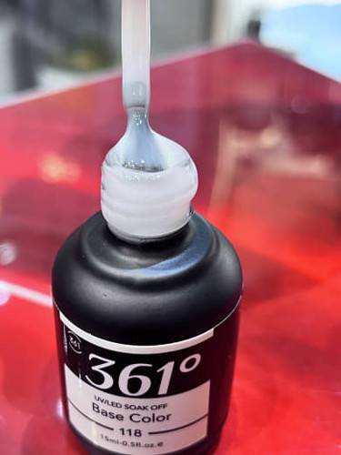 لاکژل بیس 15میل برند 361درجه شماره 118