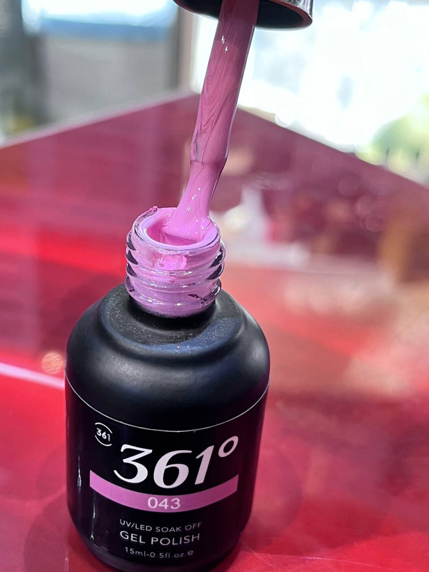 لاکژل 15میل برند 361درجه شماره 043