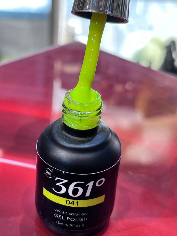 لاکژل 15میل برند 361درجه شماره 041