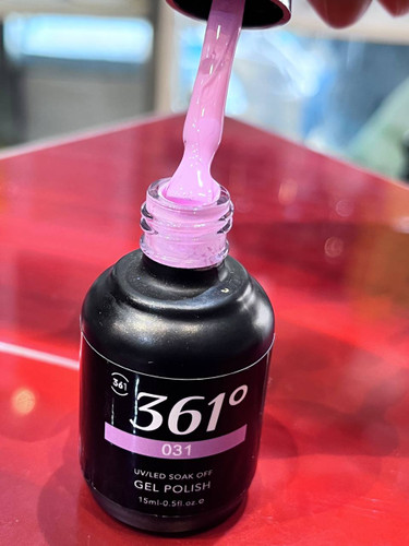 لاکژل 15میل برند 361درجه شماره 031